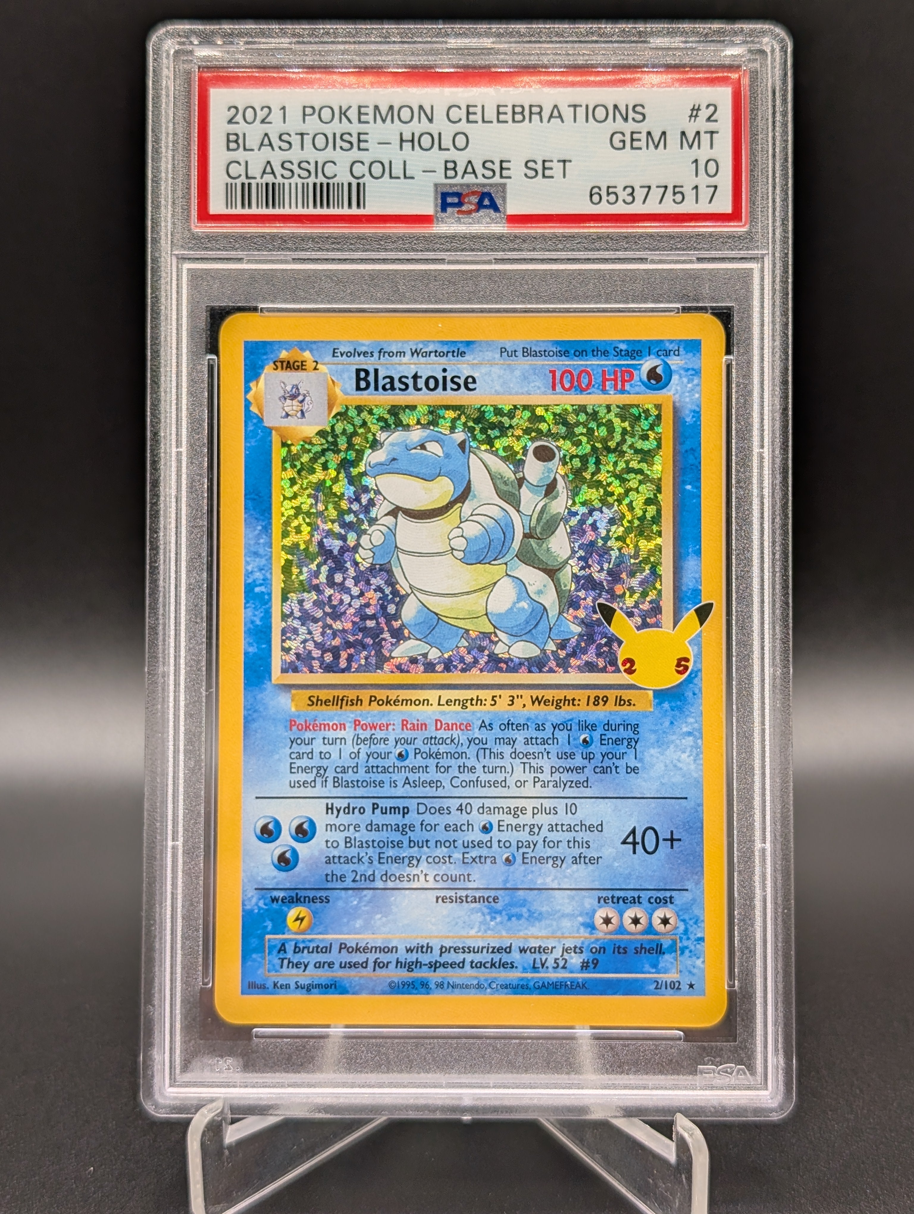Blastoise - Celebrations: Classic Collection PSA 10