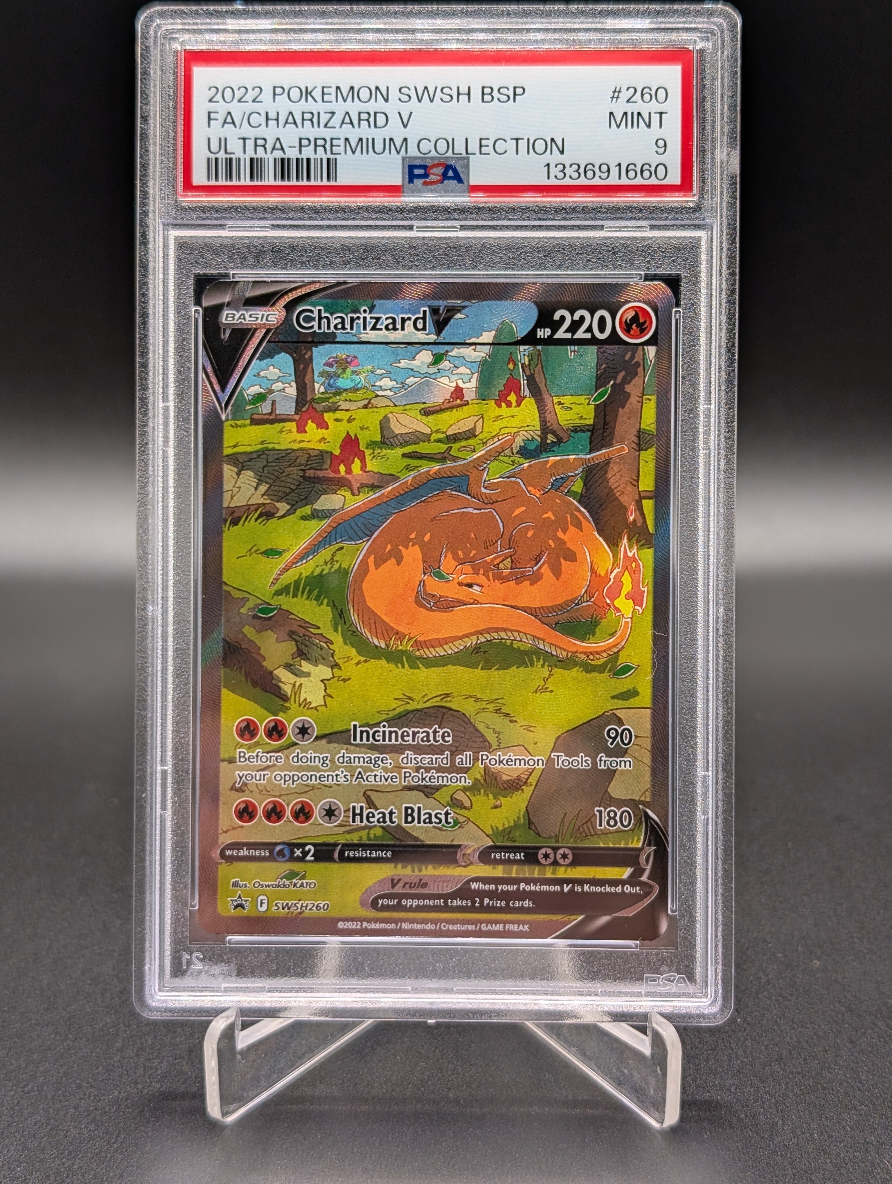 Charizard V - SWSH260 PSA 9