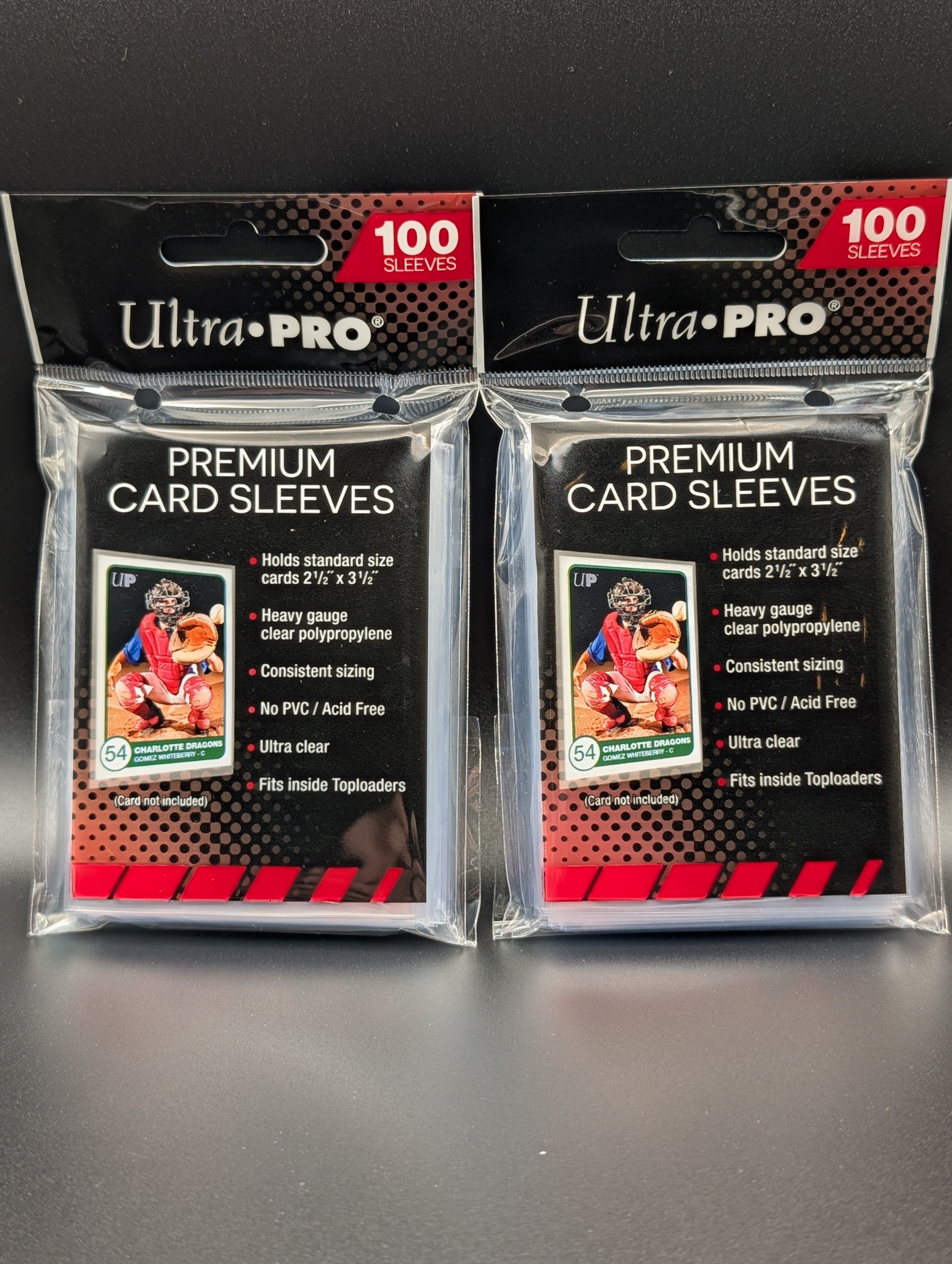Ultra Pro PREMIUM Soft Card Penny Sleeves 2 (x100) Packs for 200 Total Sleeves