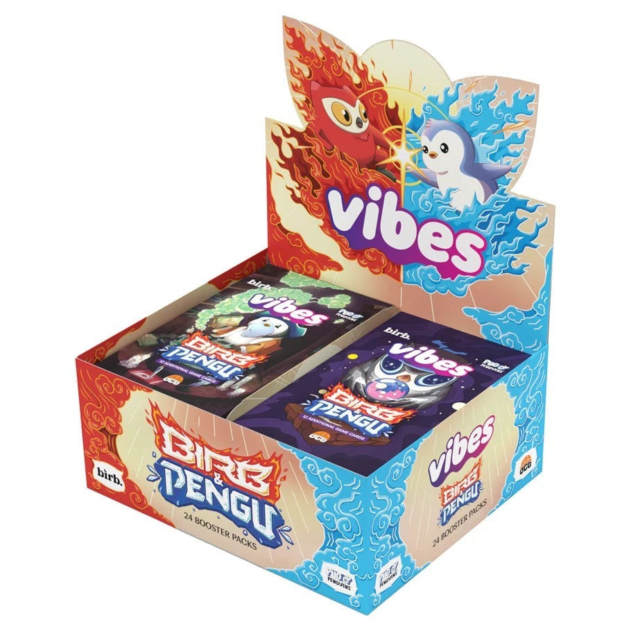 Vibes: Set 3: Birb & Pengu 1st Edition Booster Display