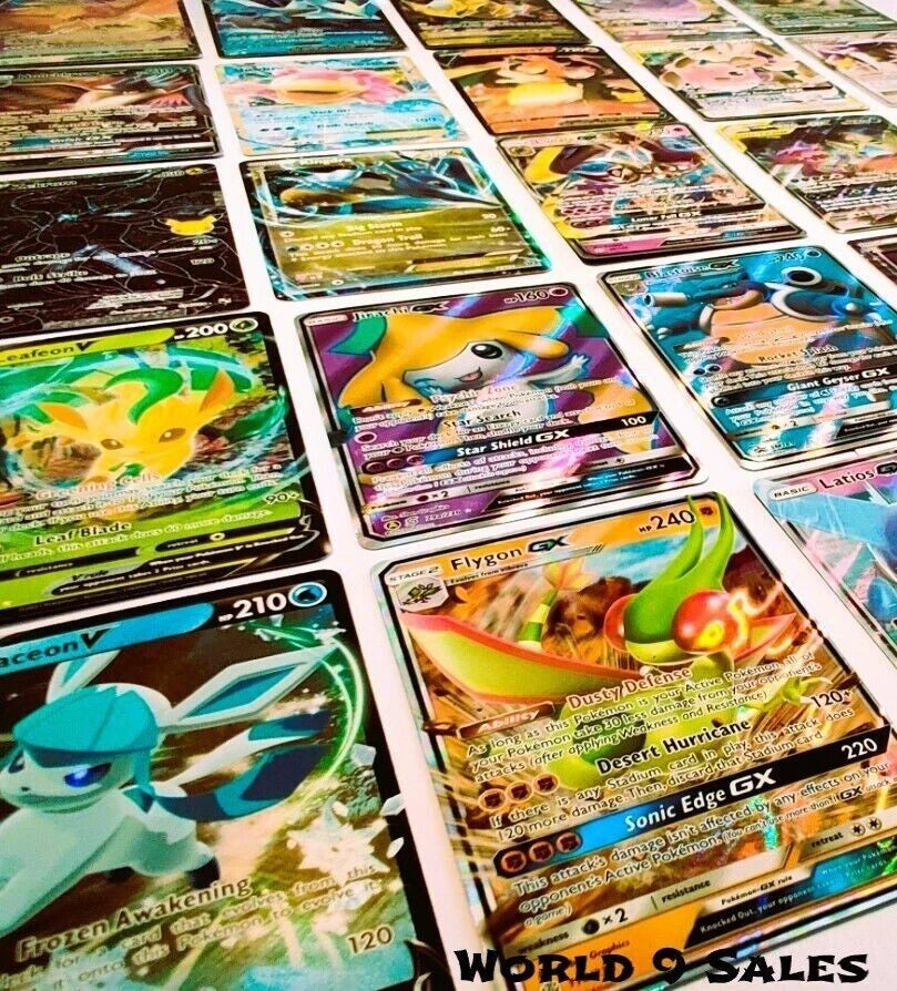 500 POKEMON Card TCG Collection Lot w/10 Ultra Rares (V,VMAX,EX,GX)
